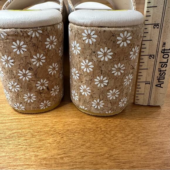 Beach by Matisse Daisy Terry Cork Platform Sandal Size 9 M Heels Shoe Slip-On - Picture 7 of 8